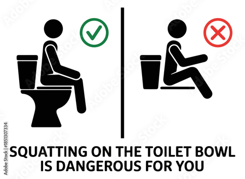 toilet restroom sitting position icon set