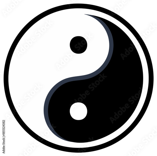 Yin Yang symbol, balance, harmony, concept of duality, positive and negative forces