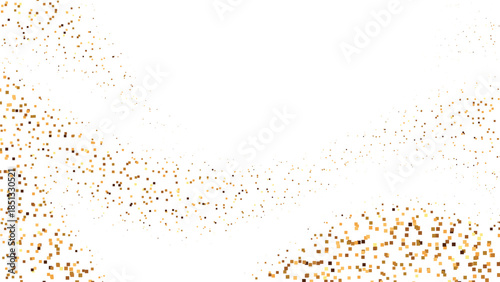 Elegant abstract halftone dotted wave background with soft golden gradient creating refined artistic texture ideal for luxury branding, creative visuals and modern design use Vector Illustration