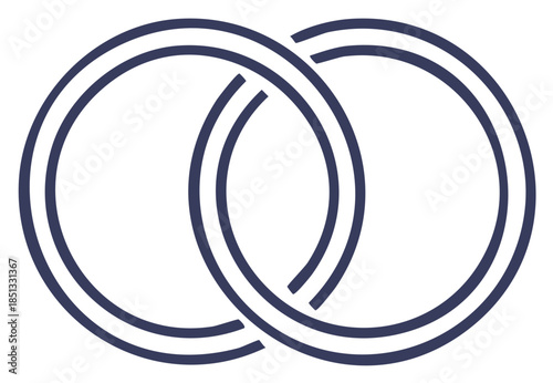 Interlocking Rings Symbol of Unity and Connection