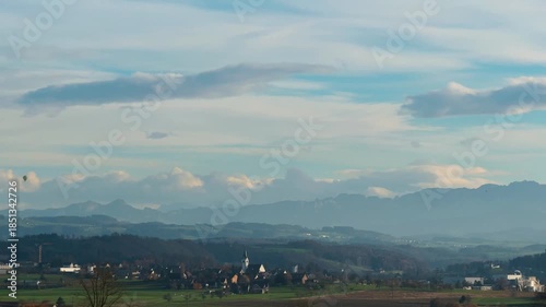 Cinematic Mountain Landscape with Majestic Peaks, Wild Nature, and Adventure Travel