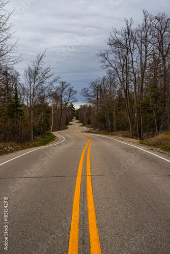 winding road in the countryside