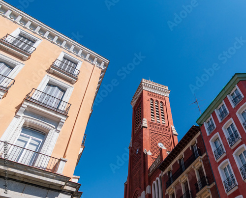 Beffroi de la paroisse Santa-Cruz, Madrid, Espagne