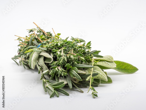 fresh herbs Fresh bunch of culinary herbs