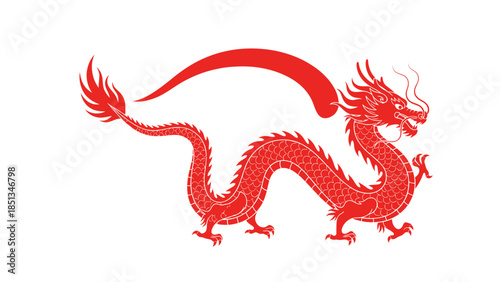 red chinese dragon