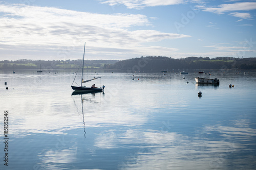Voilier sur La Rance en Bretagne