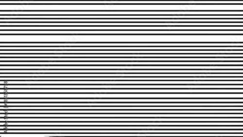 Simple Uniform Horizontal Black Stripes Pattern on Isolated White Background