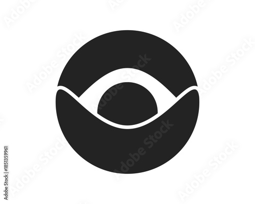 Eye icon, Eyesight retina symbol illustration