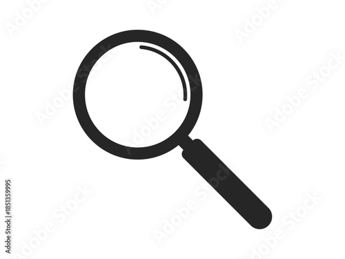 Magnifying glass icon, Search or loupe icon