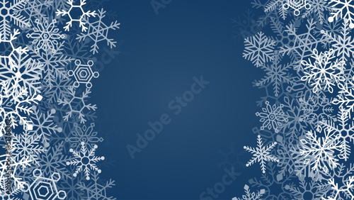 雪の結晶の背景デザイン