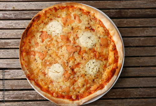 cheese and tomato pizzas as italian food