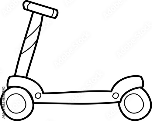 outline illustration of Otopet recolorable