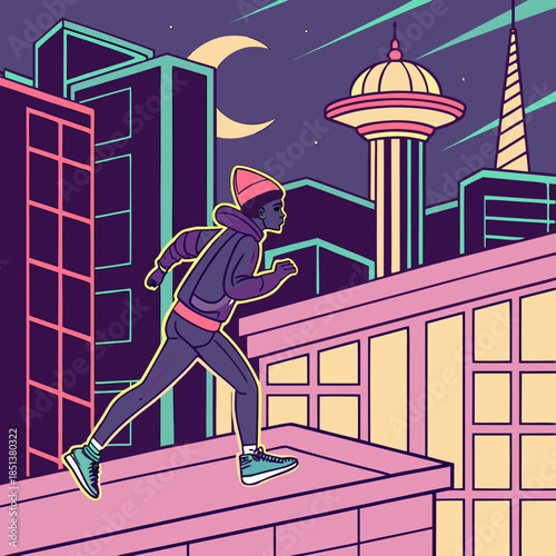 Synth Runner Rooftop 1