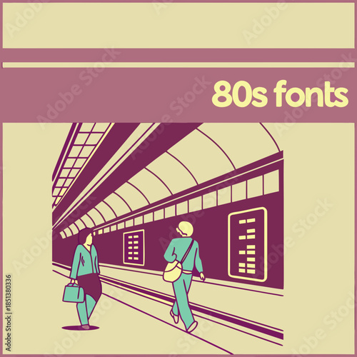 Synthwave Train Station 1