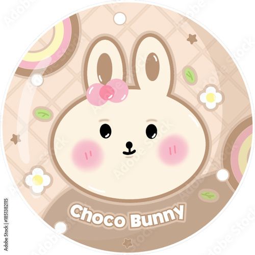 chocolate with bunny rabbit | can for pop socket