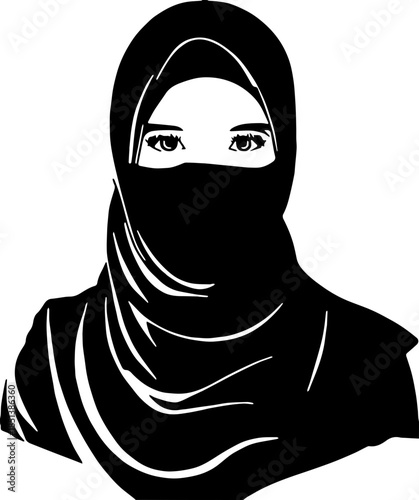 Shiloutte for muslim woman