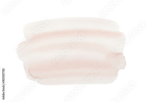 isolated, photorealistic abstract watercolor element, flat lay, with soft visible brush strokes in pale nude and cream tones on a transparent background. Concept for luxury branding