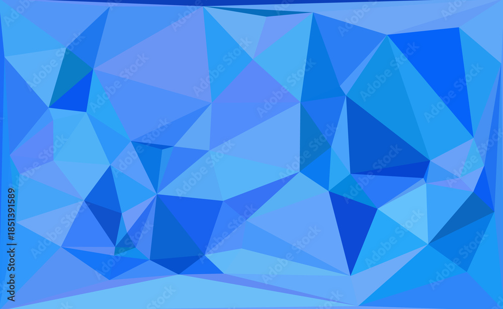 Obraz premium Blue Low Poly Abstract Geometric Background