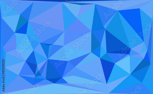 Blue Low Poly Abstract Geometric Background