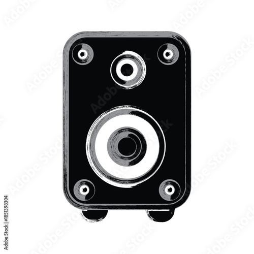 Multimedia speaker icon design template
