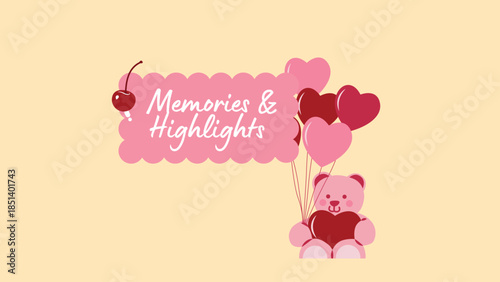 Pink and Cream Playful Birthday Wishing Card