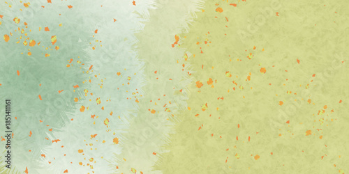 和柄　緑　模様　背景