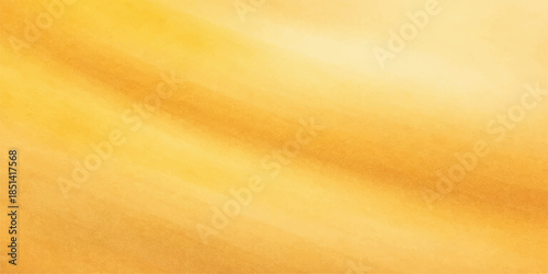 An abstract gold and yellow background features a smooth wave pattern with a soft silk texture, creating a golden satin fabric motion design for a luxury wallpaper illustration
