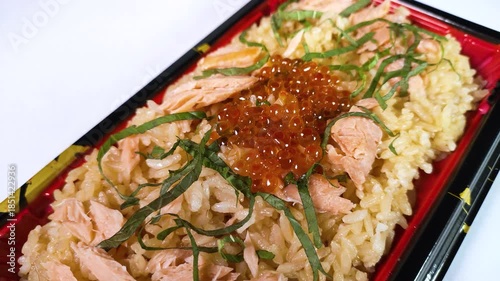 はらこ飯　クローズアップ　回転