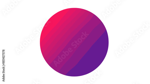 Gradient Circle with Wavy Lines - Abstract Background