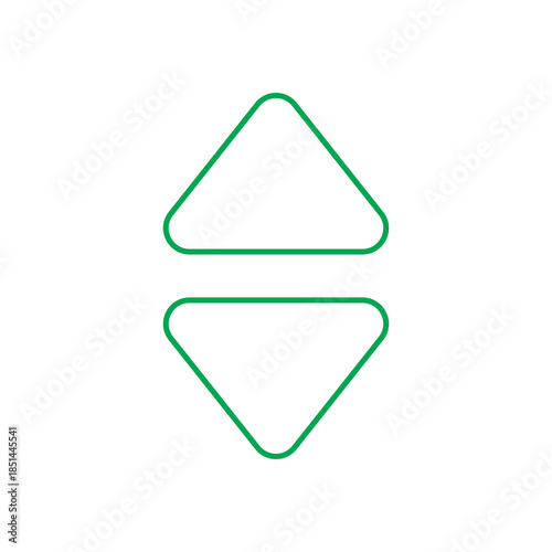 Free Download Up Down Arrows Icon – Vertical Direction Navigation Symbol - GFXLoad