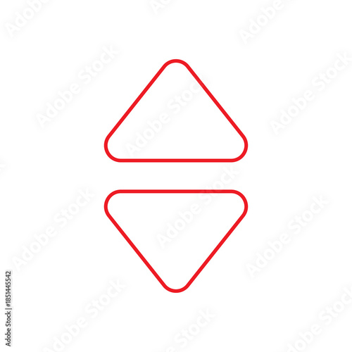 Free Download Up Down Arrows Icon – Vertical Direction Navigation Symbol - GFXLoad