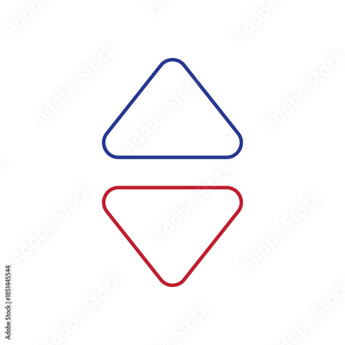 Free Download Up Down Arrows Icon – Vertical Direction Navigation Symbol - GFXLoad