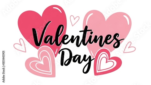 Celebrating Love and Friendship on Valentine's Day with Colorful Heart Designs