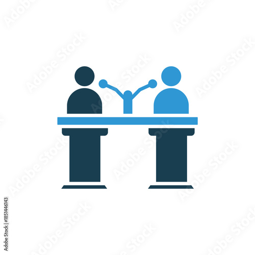 debate icons outline and Flat Style,transparent background