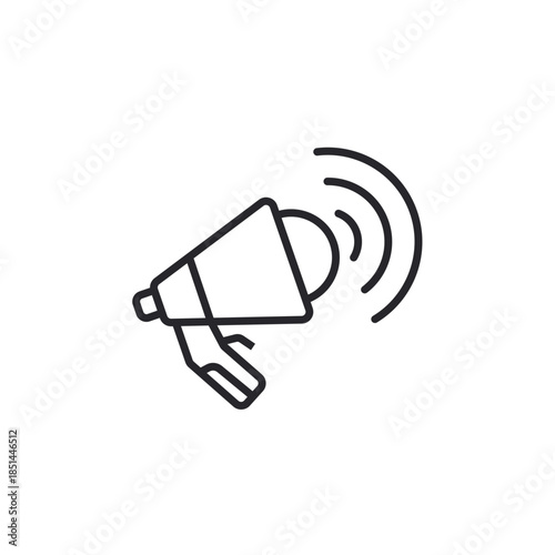 announce icons outline and Flat Style,transparent background