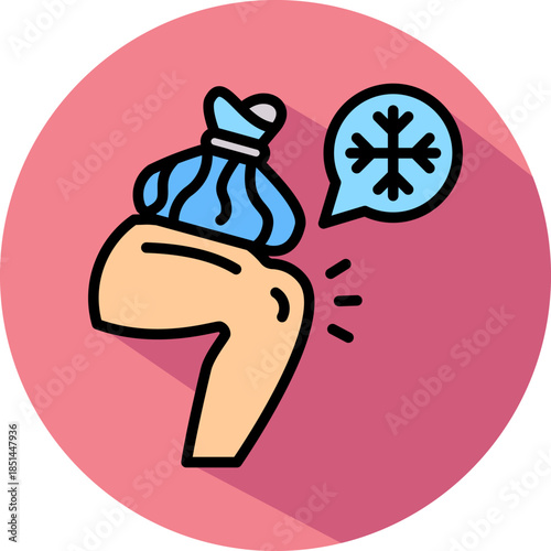 Cold Therapy isometric icon