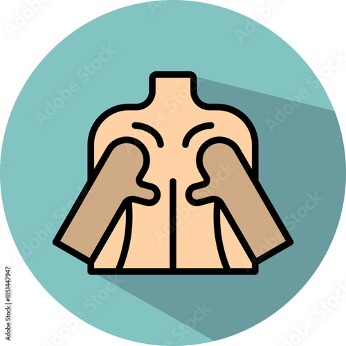 Deep Tissue isometric icon