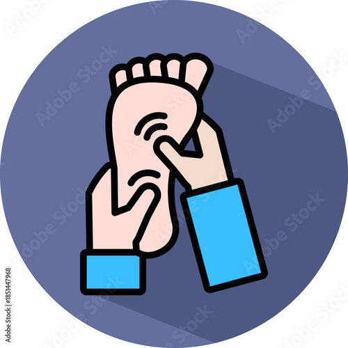 Foot Massage isometric icon