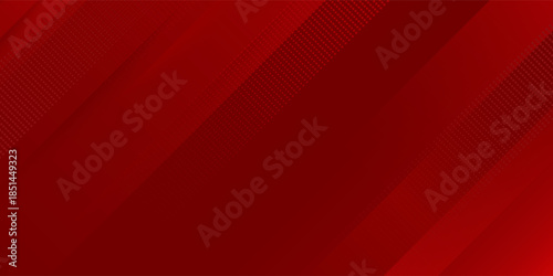 Abstract red diagonal layered background with modern geometric shapes and subtle halftone texture. Dynamic dark red gradient backdrop for business presentations, banners, branding, marketing materials