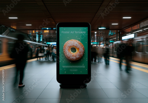 Underground Station Digital Poster Mockup