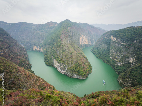 China's Yangtze River Three Gorges Daning River Fish Head Bay