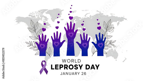 World Leprosy Day Awareness Illustration January 26