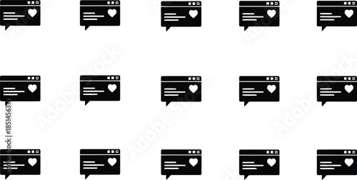 Modern Web Design Elements in Monochrome Style