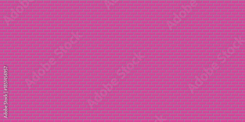 Pink and cyan brick wall pattern texture background with cement gaps for design elements and concepts