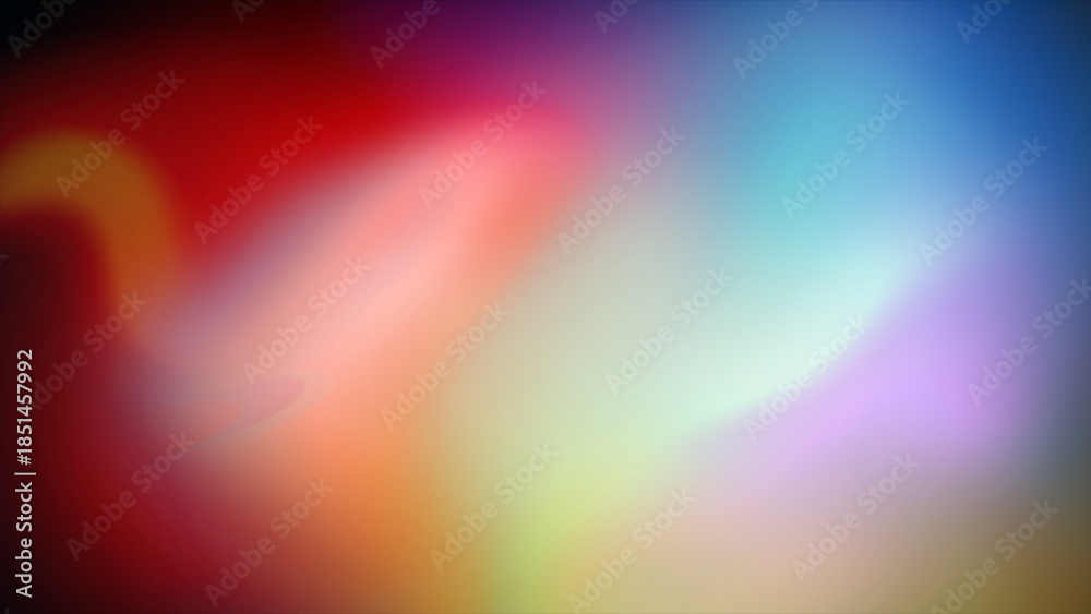 Obraz premium Abstract dark blur gradient background with colorful light leak effect