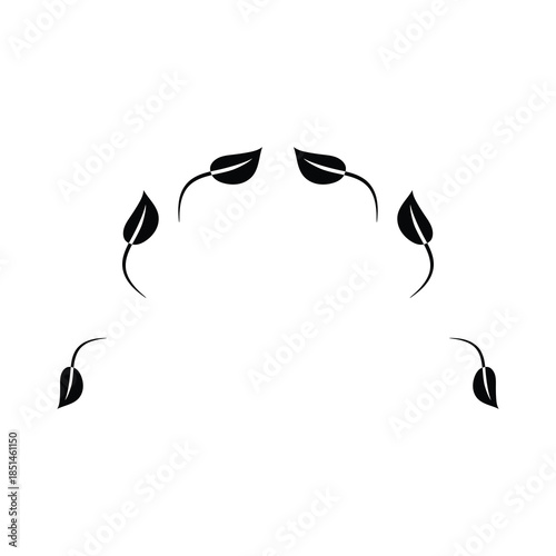 flower sticker botanical design in transparent background 19.eps