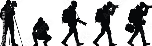 Black silhouette of a father and daughter bonding sequence, love, care, play, hug, family relationship, childhood moment.