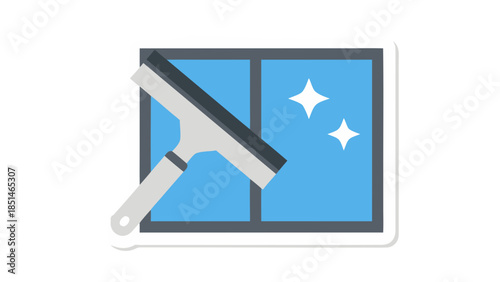 Window Cleaning Squeegee Icon