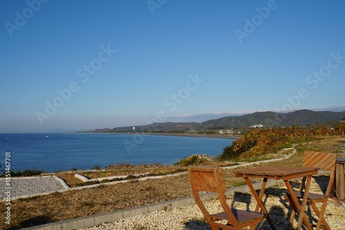 view of Pacific Ocean from Aki City, Kochi - Japan
