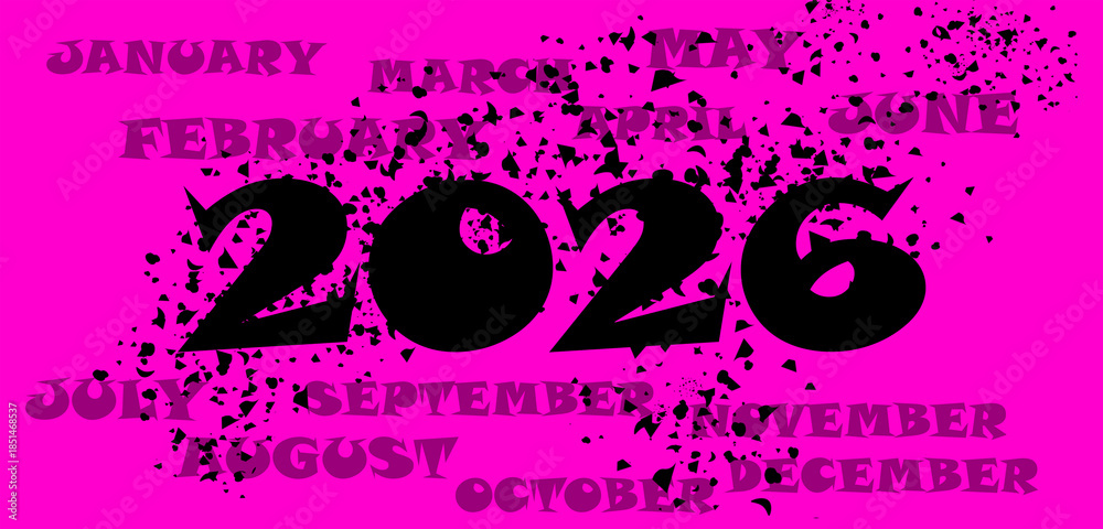 Obraz premium This is the background design to celebrate the New Year 2026.